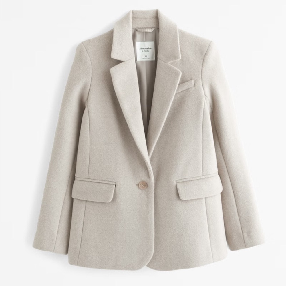 A+F Wool Blend Blazer. XS